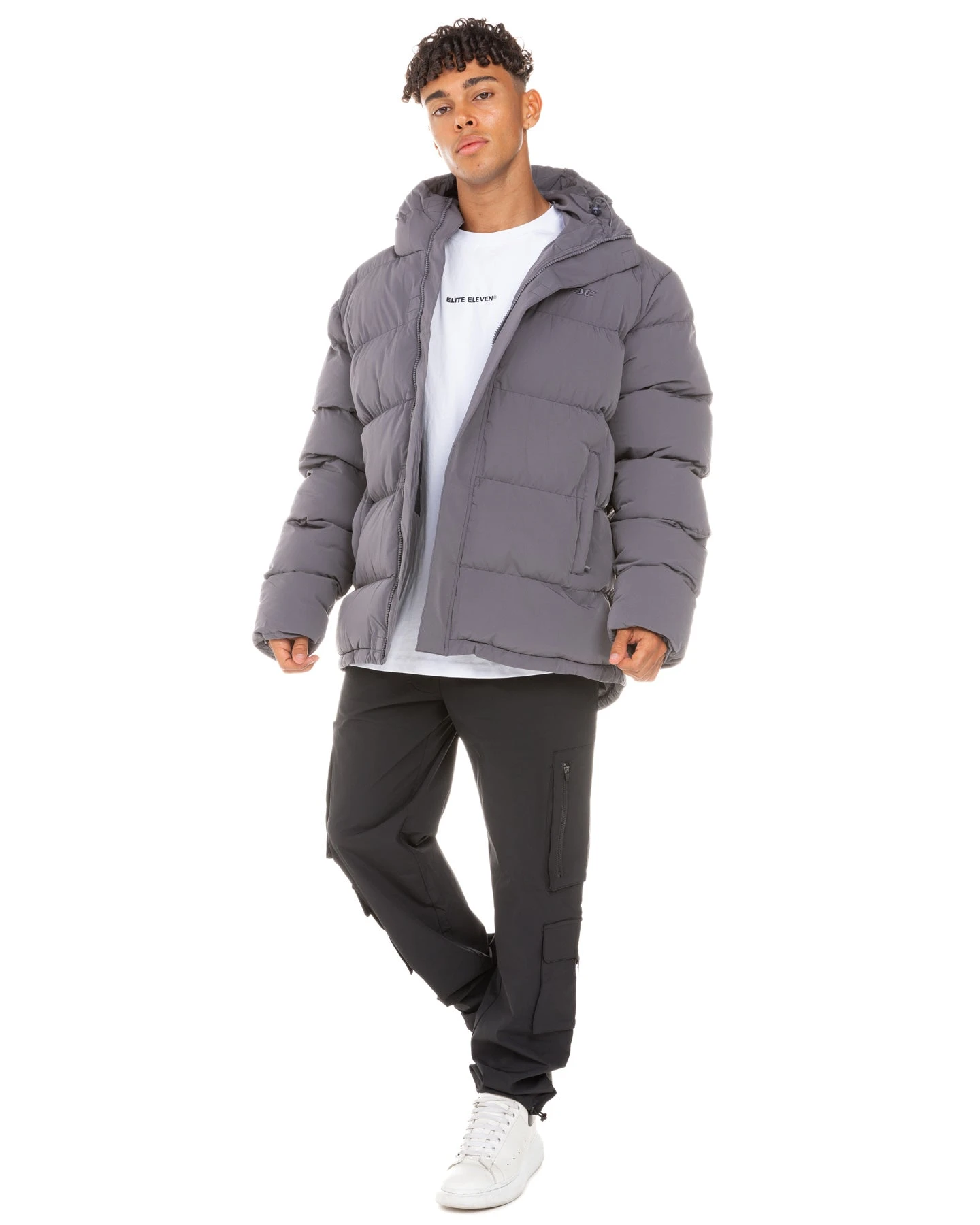 Elite Eleven Unisex Puffer Jacket - Grey 7 Elite Eleven Unisex Puffer Jacket - Grey - Image 5