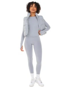 Elite Eleven Cropped Puffer Vest - Steel Grey -Elite Eleven ELITEWINTERCOLLECTIONDAY117869