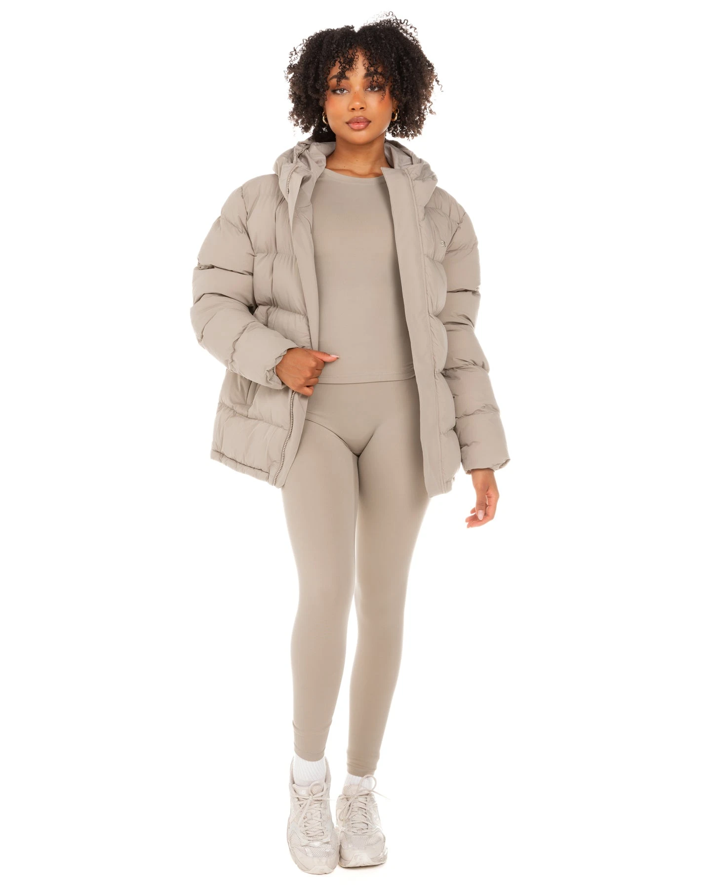 Elite Eleven Unisex Puffer Jacket - Vintage Khaki 6 Elite Eleven Unisex Puffer Jacket - Vintage Khaki - Image 4