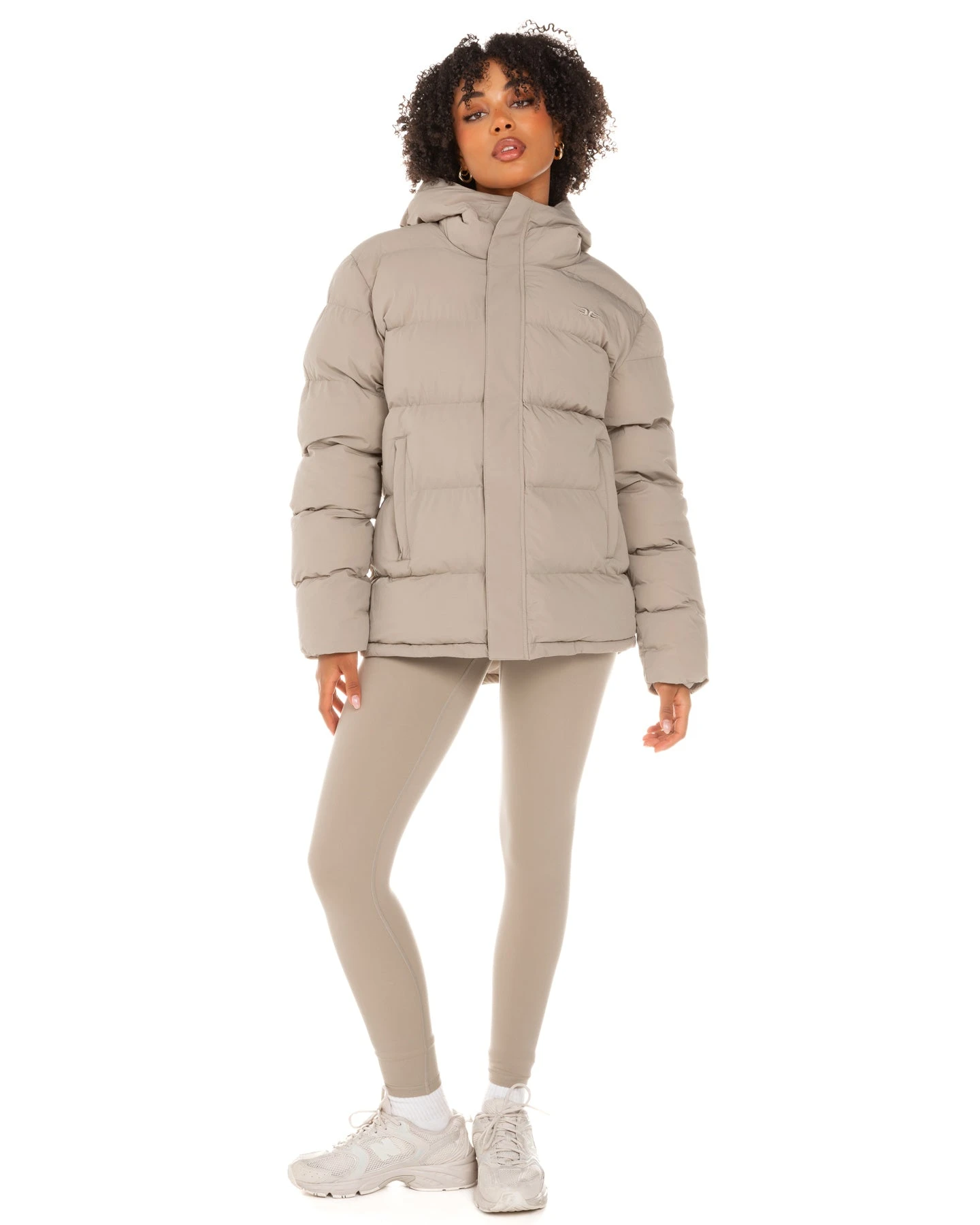 Elite Eleven Unisex Puffer Jacket - Vintage Khaki 8 Elite Eleven Unisex Puffer Jacket - Vintage Khaki - Image 6