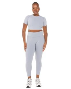 Elite Eleven Aura Crop Tee - Steel Grey -Elite Eleven ELITEWINTERCOLLECTIONDAY118703