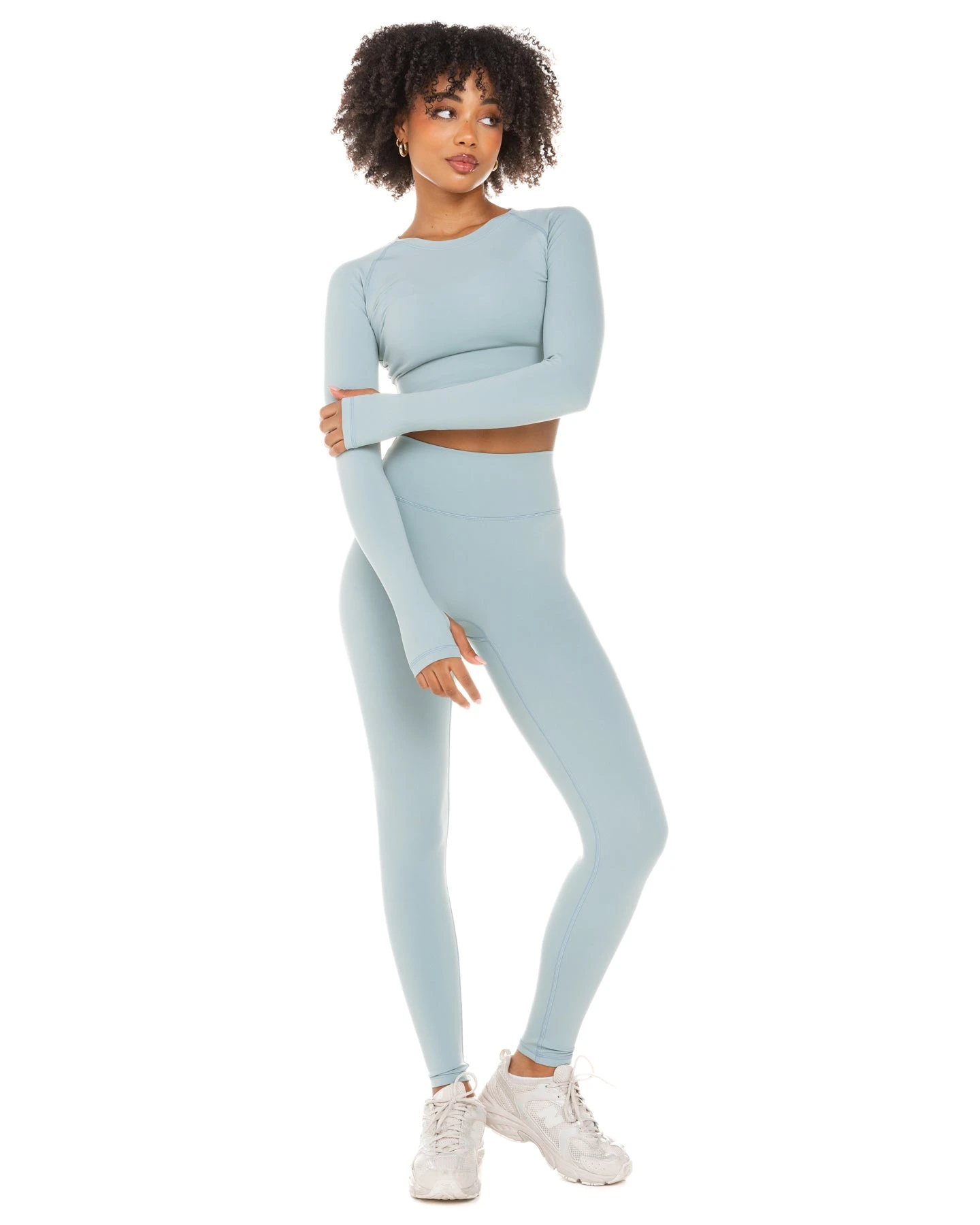 Elite Eleven Aura Crop Long Sleeve - Sea Foam 4 Elite Eleven Aura Crop Long Sleeve - Sea Foam - Image 2