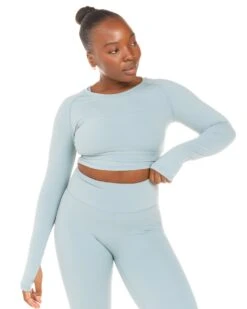 Elite Eleven Aura Crop Long Sleeve - Sea Foam 12 Elite Eleven Aura Crop Long Sleeve - Sea Foam -Elite Eleven ELITEWINTERCOLLECTIONDAY120011