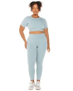 Elite Eleven Aura Crop Tee - Sea Foam -Elite Eleven ELITEWINTERCOLLECTIONDAY120114