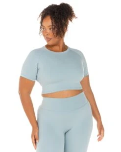 Elite Eleven Aura Crop Tee - Sea Foam -Elite Eleven ELITEWINTERCOLLECTIONDAY120129