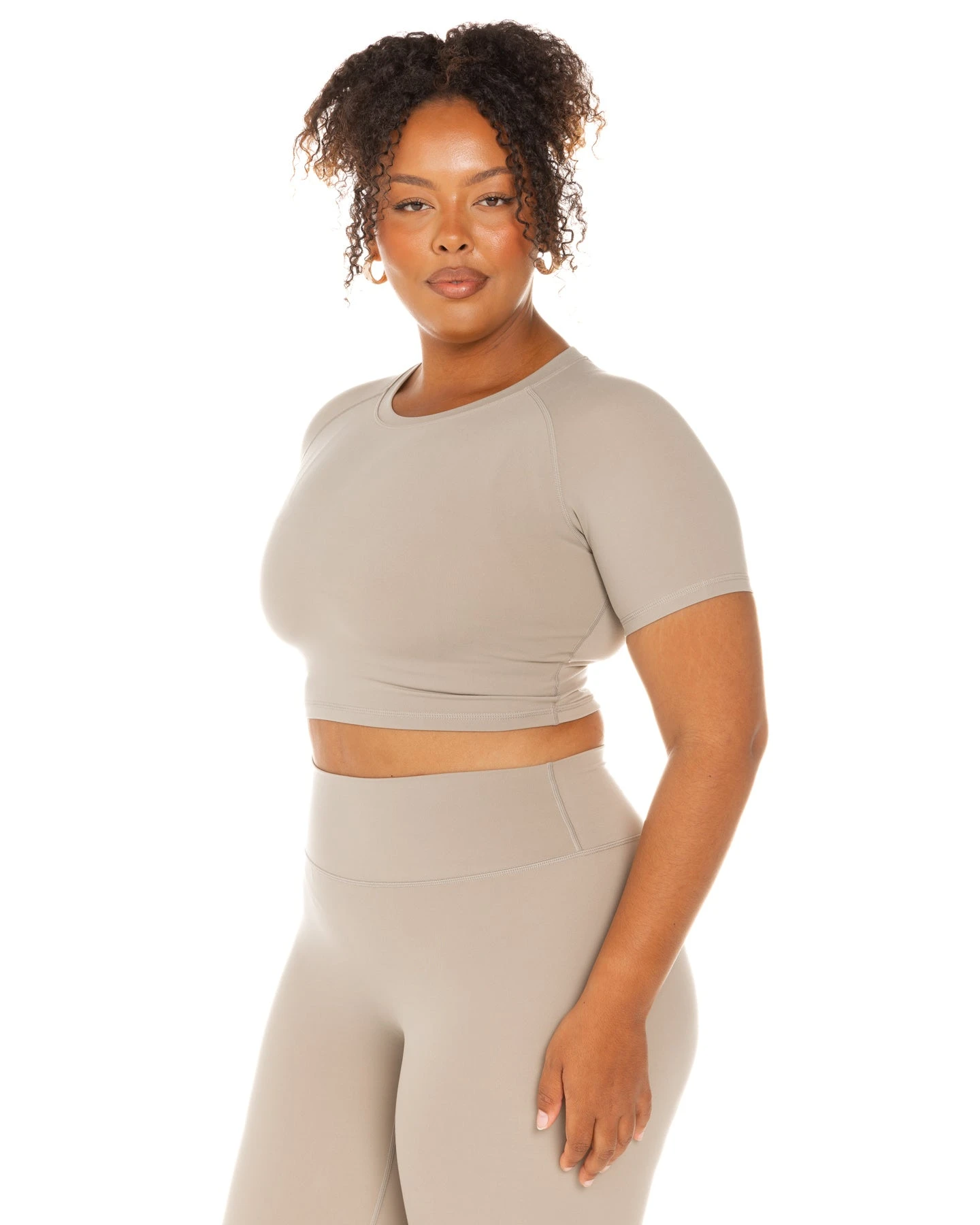 Elite Eleven Aura Crop Tee - Vintage Khaki 8 Elite Eleven Aura Crop Tee - Vintage Khaki - Image 6