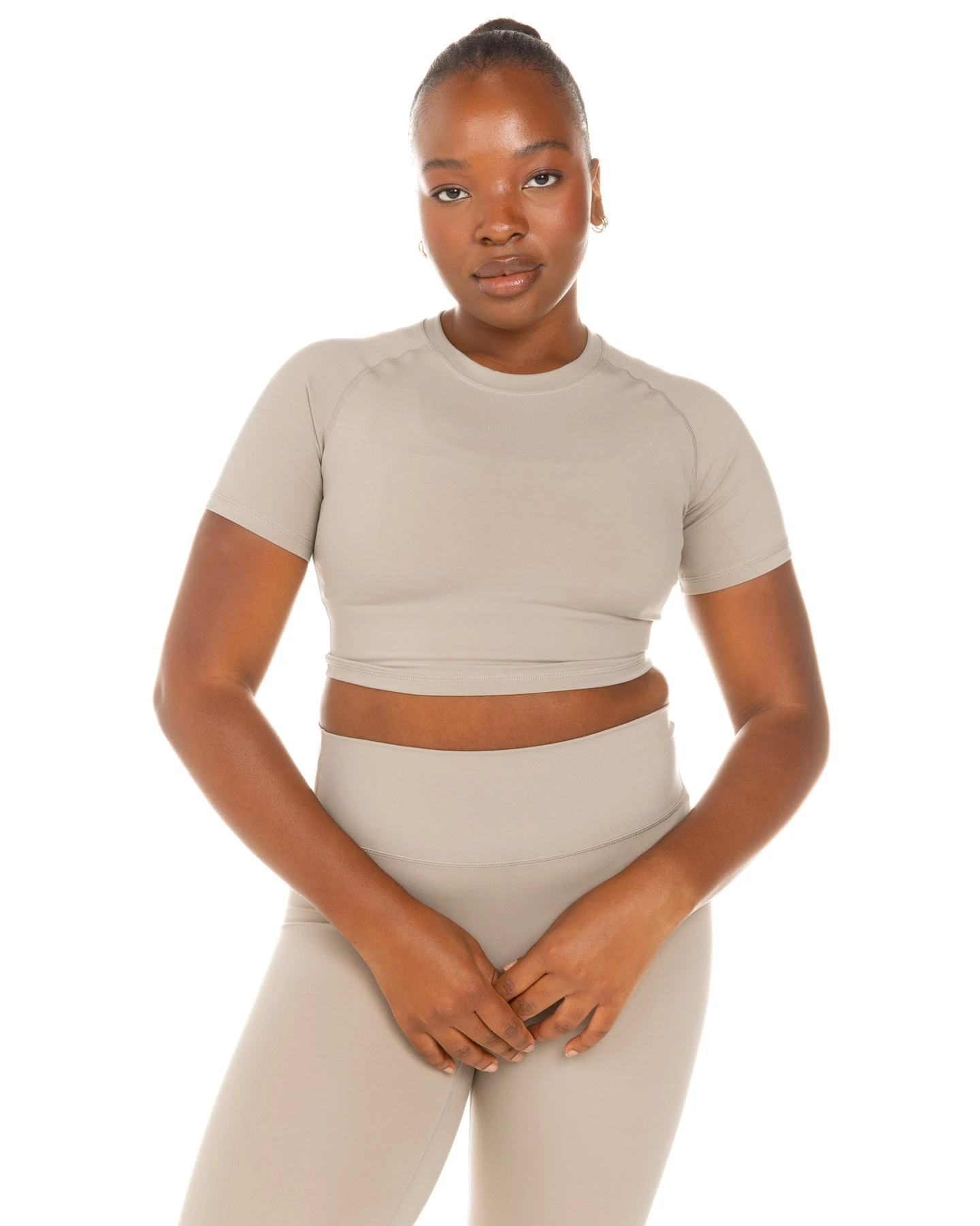 Elite Eleven Aura Crop Tee - Vintage Khaki 6 Elite Eleven Aura Crop Tee - Vintage Khaki - Image 4