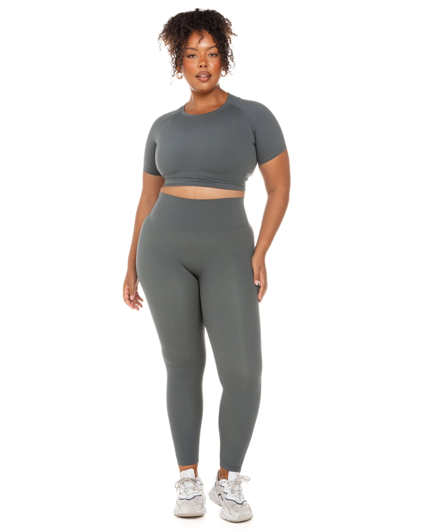 Elite Eleven Aura Crop Tee - Cloud Grey 9 Elite Eleven Aura Crop Tee - Cloud Grey - Image 7