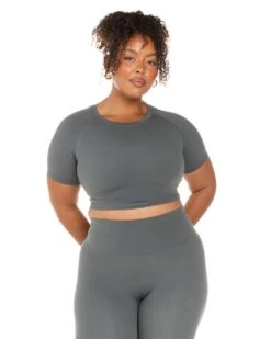 Elite Eleven Aura Crop Tee - Cloud Grey 14 Elite Eleven Aura Crop Tee - Cloud Grey -Elite Eleven ELITEWINTERCOLLECTIONDAY121513