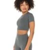 Elite Eleven Aura Crop Tee - Cloud Grey -Elite Eleven ELITEWINTERCOLLECTIONDAY121586