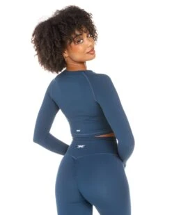 Elite Eleven Aura Crop Long Sleeve - Navy -Elite Eleven ELITEWINTERCOLLECTIONDAY122011