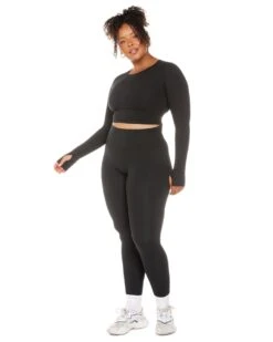 Elite Eleven Aura Crop Long Sleeve - Black 15 Elite Eleven Aura Crop Long Sleeve - Black -Elite Eleven ELITEWINTERCOLLECTIONDAY122552