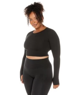 Elite Eleven Aura Crop Long Sleeve - Black 14 Elite Eleven Aura Crop Long Sleeve - Black -Elite Eleven ELITEWINTERCOLLECTIONDAY122580