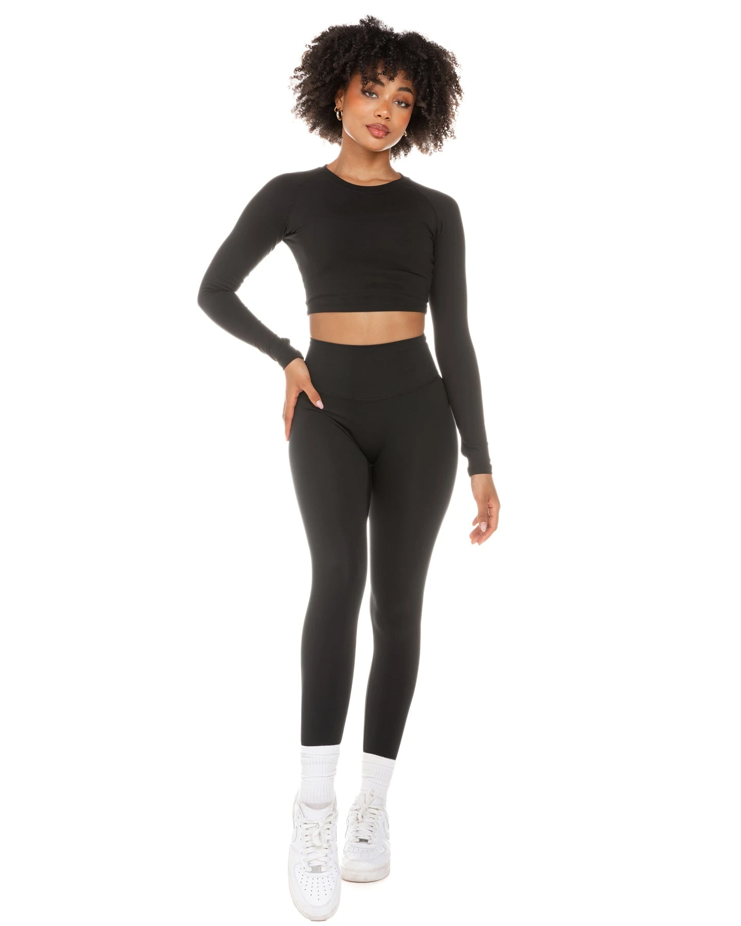 Elite Eleven Aura Crop Long Sleeve - Black 4 Elite Eleven Aura Crop Long Sleeve - Black - Image 2