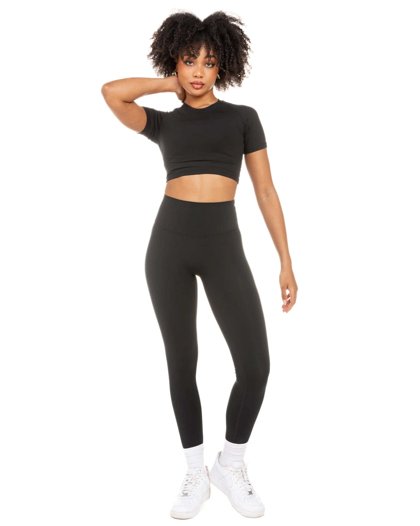 Elite Eleven Aura Crop Tee - Black 4 Elite Eleven Aura Crop Tee - Black - Image 2