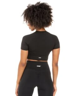 Elite Eleven Aura Crop Tee - Black 11 Elite Eleven Aura Crop Tee - Black -Elite Eleven ELITEWINTERCOLLECTIONDAY122781