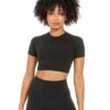 Elite Eleven Aura Crop Tee - Black -Elite Eleven ELITEWINTERCOLLECTIONDAY122793