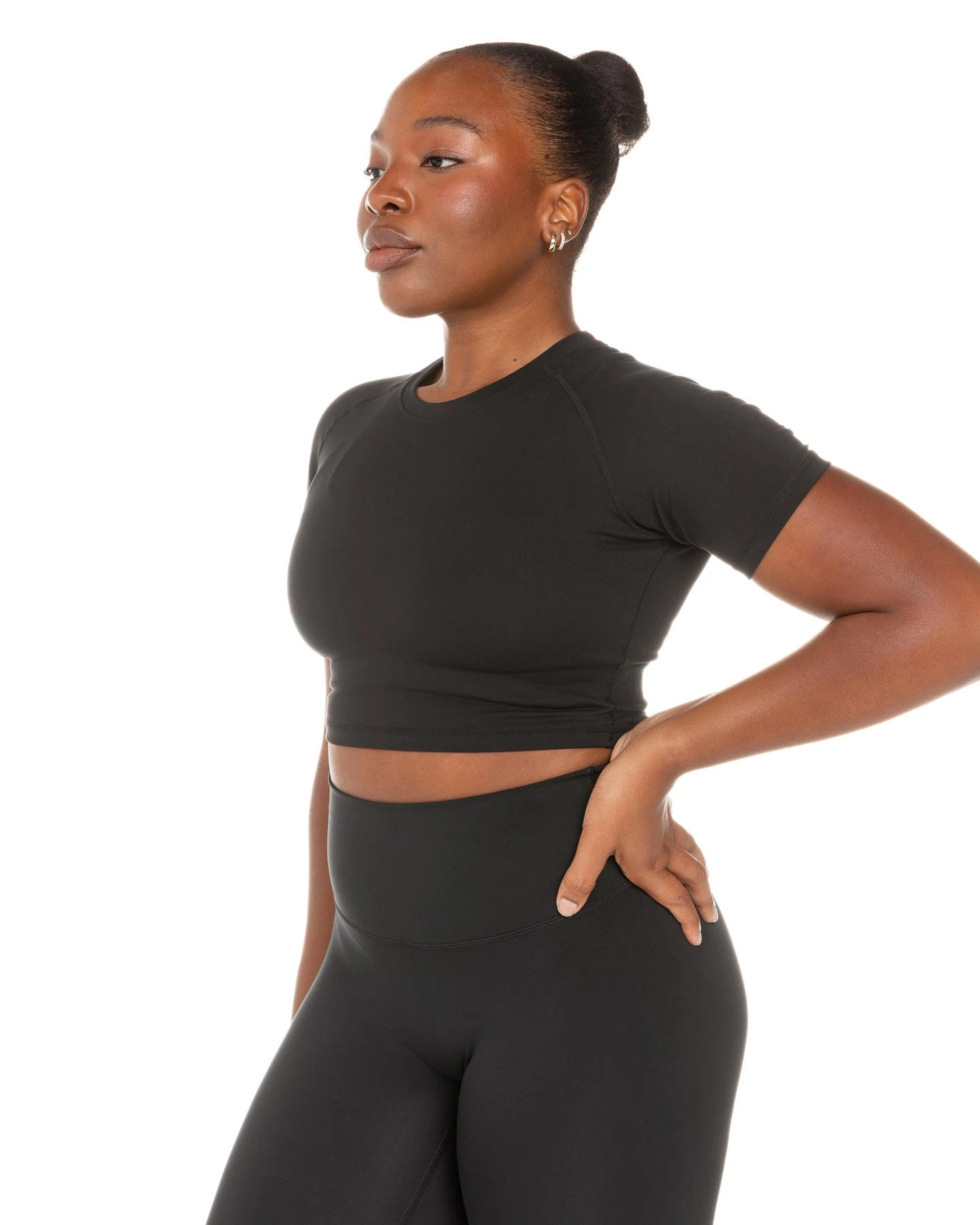 Elite Eleven Aura Crop Tee - Black 6 Elite Eleven Aura Crop Tee - Black - Image 4