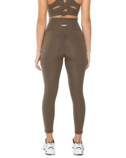 Elite Eleven 7/8 Aura Scrunch Leggings - Dusty Khaki -Elite Eleven EliteOctEcom3490