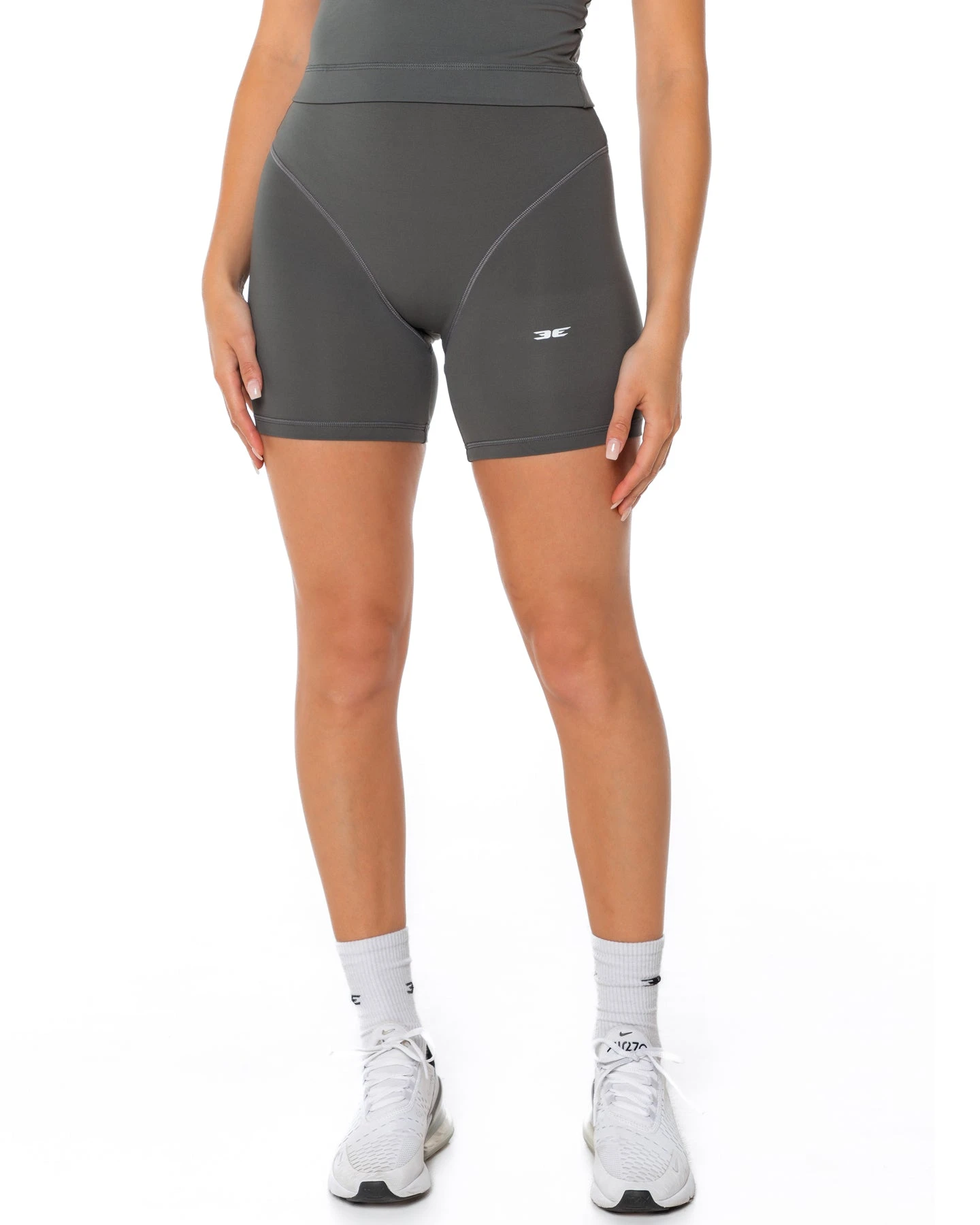 Elite Eleven French Cut Shorts - Grey 3 Elite Eleven French Cut Shorts - Grey