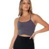 Elite Eleven Cross Over Cropped Tank - Grey -Elite Eleven EliteOctEcom5197