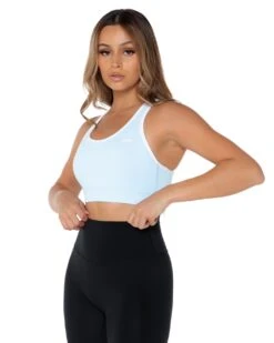 Elite Eleven Essential Sports Bra - Pastel Blue -Elite Eleven EliteOctEcom5286
