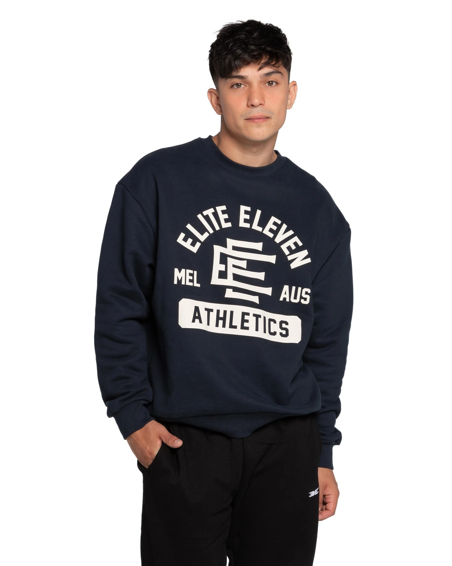 Elite Eleven Athletics Team Crewneck - Navy 8 Elite Eleven Athletics Team Crewneck - Navy - Image 6