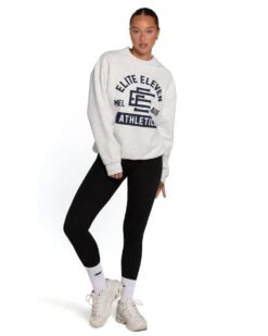 Elite Eleven Athletics Team Crewneck - Polar Grey -Elite Eleven Elitewinterecom114911