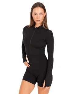 Elite Eleven Long Sleeve Unitard - Black -Elite Eleven JULYECOM BRYLEE31404
