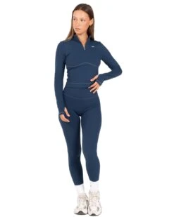 Elite Eleven Auraluxe Long Sleeve - Navy -Elite Eleven JULYECOM BRYLEE31470