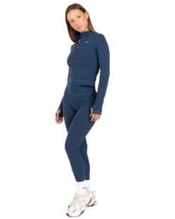 Elite Eleven Auraluxe Long Sleeve - Navy -Elite Eleven JULYECOM BRYLEE31475