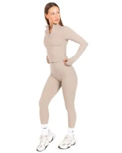 Elite Eleven Auraluxe Long Sleeve - Vintage Khaki -Elite Eleven JULYECOM BRYLEE31910