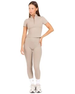 Elite Eleven Auraluxe Tee - Vintage Khaki -Elite Eleven JULYECOM BRYLEE31960