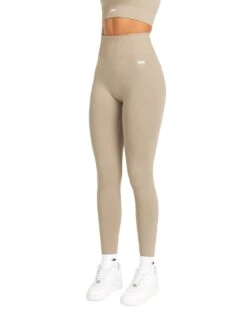 Elite Eleven Elite Seamless V2 Leggings - Beige (Subtle Scrunch) -Elite Eleven MARCHECOM0736