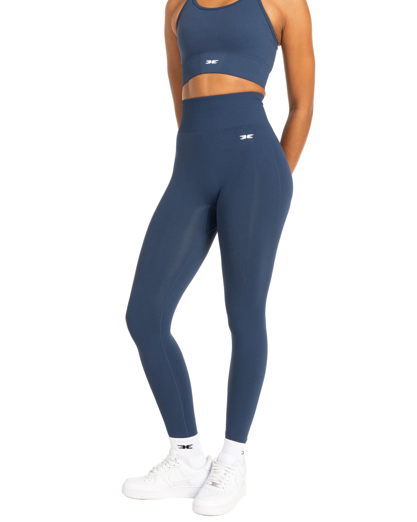 Elite Eleven Elite Seamless V2 Leggings - Navy (Subtle Scrunch) 3 Elite Eleven Elite Seamless V2 Leggings - Navy (Subtle Scrunch)