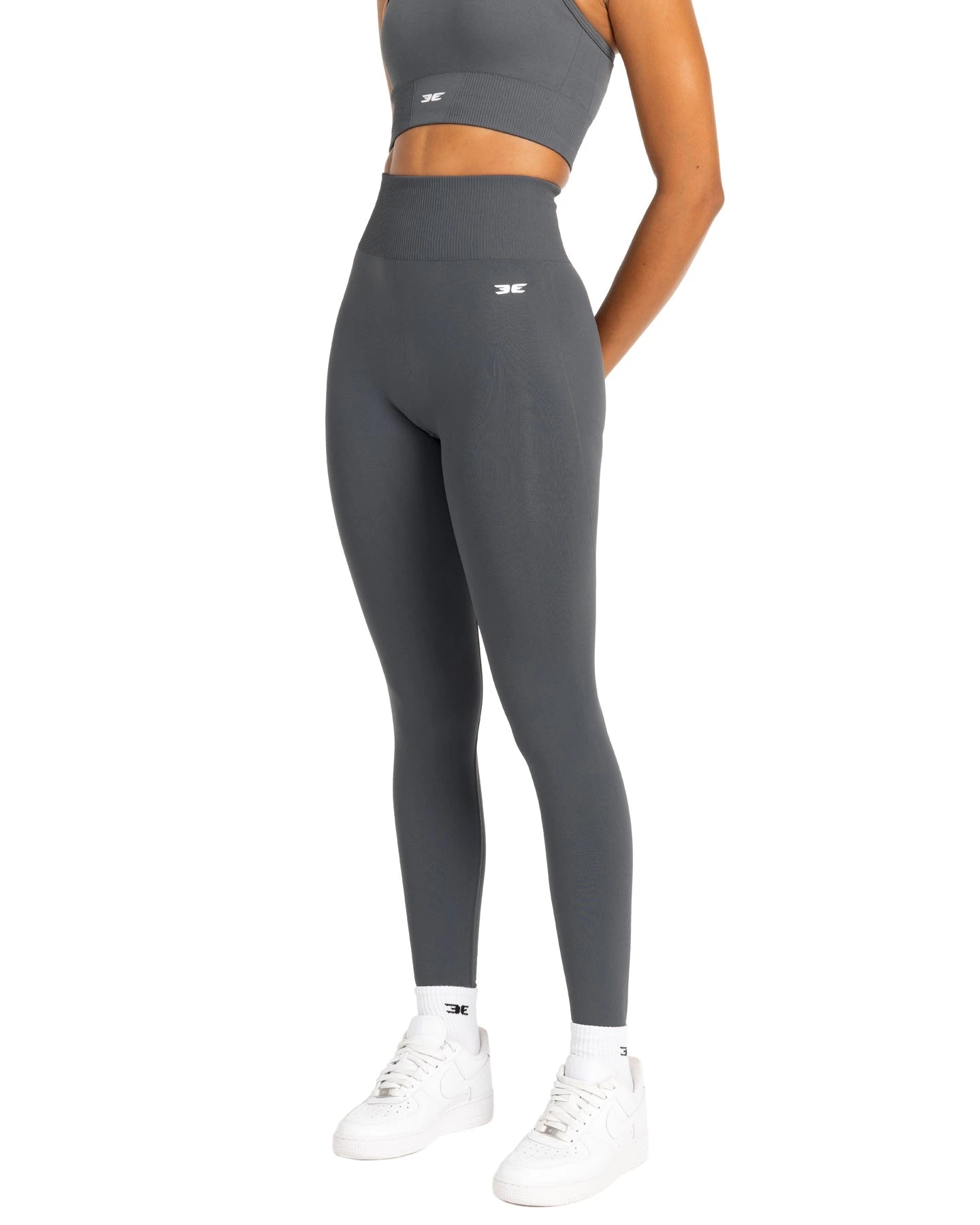 Elite Eleven Elite Seamless V2 Leggings - Grey (Subtle Scrunch) 7 Elite Eleven Elite Seamless V2 Leggings - Grey (Subtle Scrunch) - Image 5