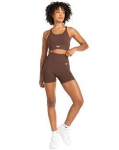 Elite Eleven Elite Seamless V2 Shorts - Chocolate (Subtle Scrunch) -Elite Eleven MARCHECOM1790