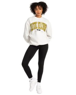 Elite Eleven Track & Field Crewneck - Polar / Yellow -Elite Eleven MARCHECOM74339
