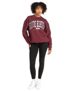 Elite Eleven Track & Field Crewneck - Burgundy -Elite Eleven MARCHECOM74664