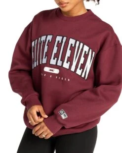 Elite Eleven Track & Field Crewneck - Burgundy -Elite Eleven MARCHECOM74709