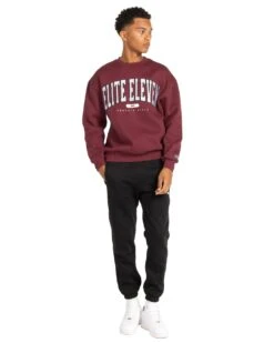 Elite Eleven Track & Field Crewneck - Burgundy -Elite Eleven MARCHECOM74734