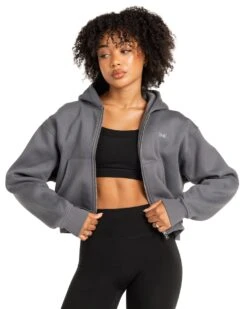 Elite Eleven Cropped Classic Zip Through - Cool Slate -Elite Eleven MARCHECOM75020