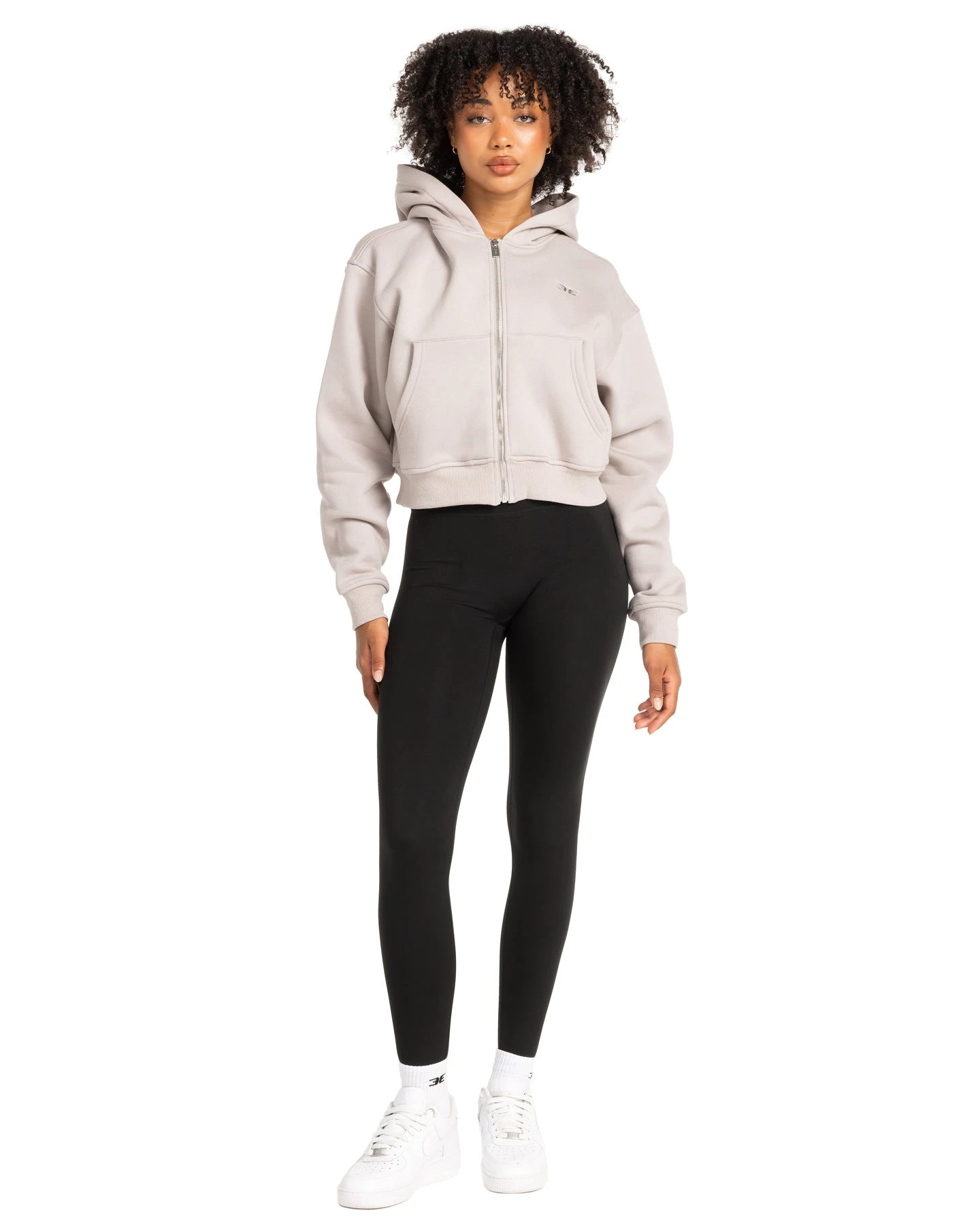 Elite Eleven Cropped Classic Zip Through - Taupe 7 Elite Eleven Cropped Classic Zip Through - Taupe - Image 5