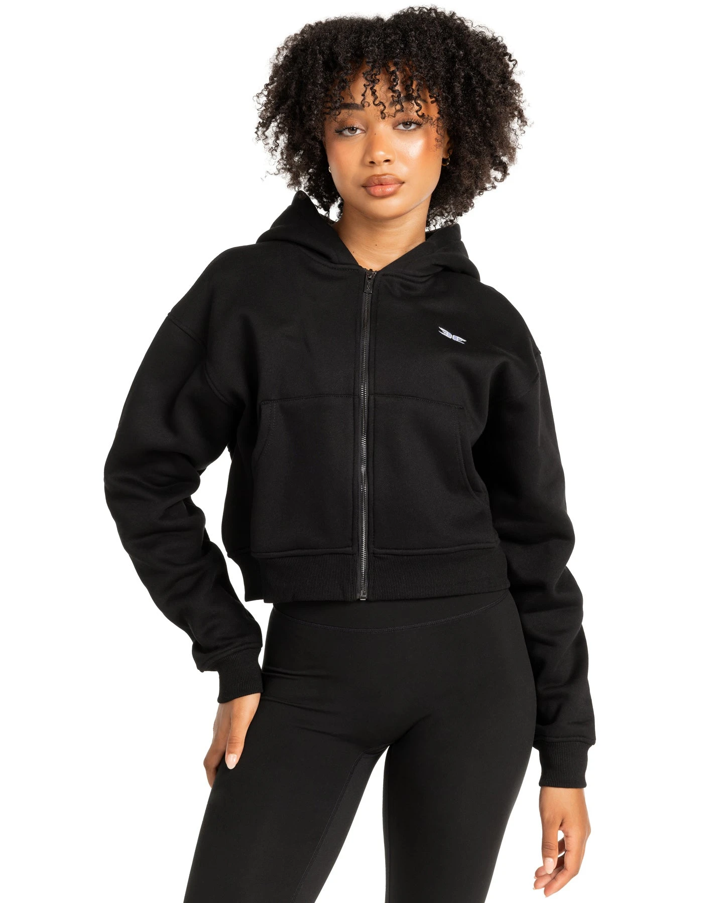 Elite Eleven Cropped Classic Zip Through - Black 3 Elite Eleven Cropped Classic Zip Through - Black