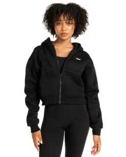 Elite Eleven Cropped Classic Zip Through - Black 9 Elite Eleven Cropped Classic Zip Through - Black -Elite Eleven MARCHECOM75233