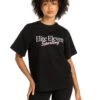 Elite Eleven Women's Script Oversized Tee - Black / Pink 2 Elite Eleven Women's Script Oversized Tee - Black / Pink -Elite Eleven MARCHECOM75831