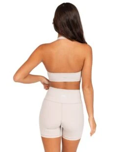 Elite Eleven Halter Scrunch Bra - Oat Latte -Elite Eleven OCTECOMDAY145117