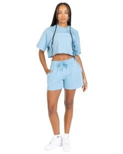 Elite Eleven Women's Cropped Registered Tee - Light Blue -Elite Eleven REGISTEREDSETS67199