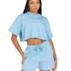 Elite Eleven Women's Cropped Registered Tee - Light Blue -Elite Eleven REGISTEREDSETS67228