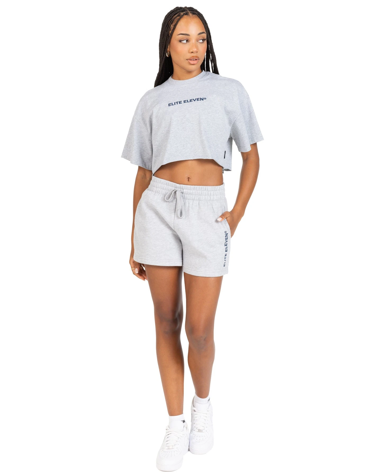 Elite Eleven Women's Registered Shorts - Grey 8 Elite Eleven Women's Registered Shorts - Grey - Image 6